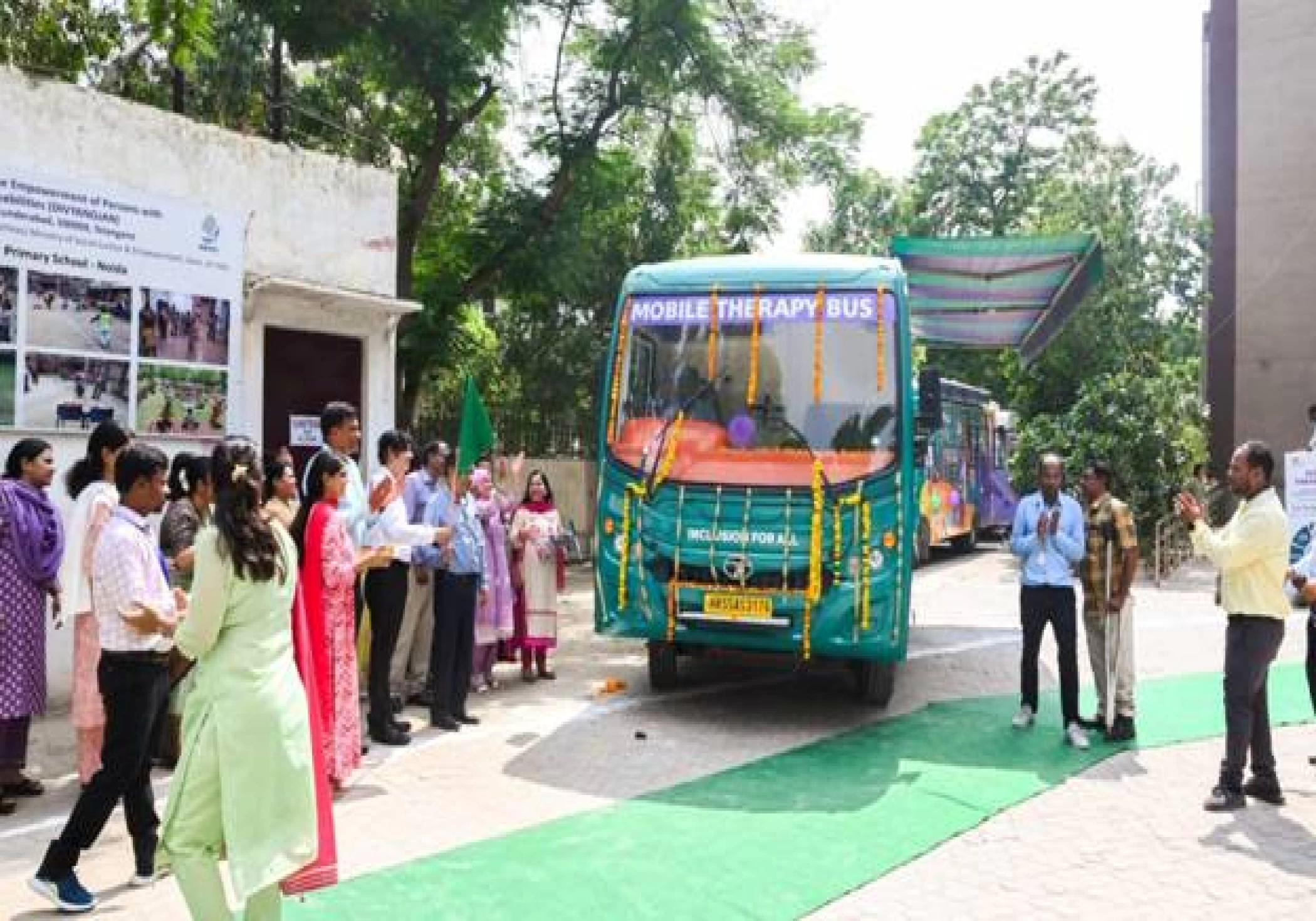 NIEPID and Hans Foundation launch new mobile therapy buses to empower children with disabilities